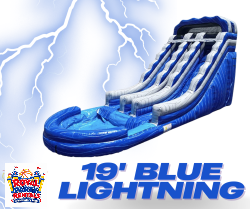 19' Blue Lightning Dual Lane Water Slide 19' Blue Lightning Dual Lane Water Slide